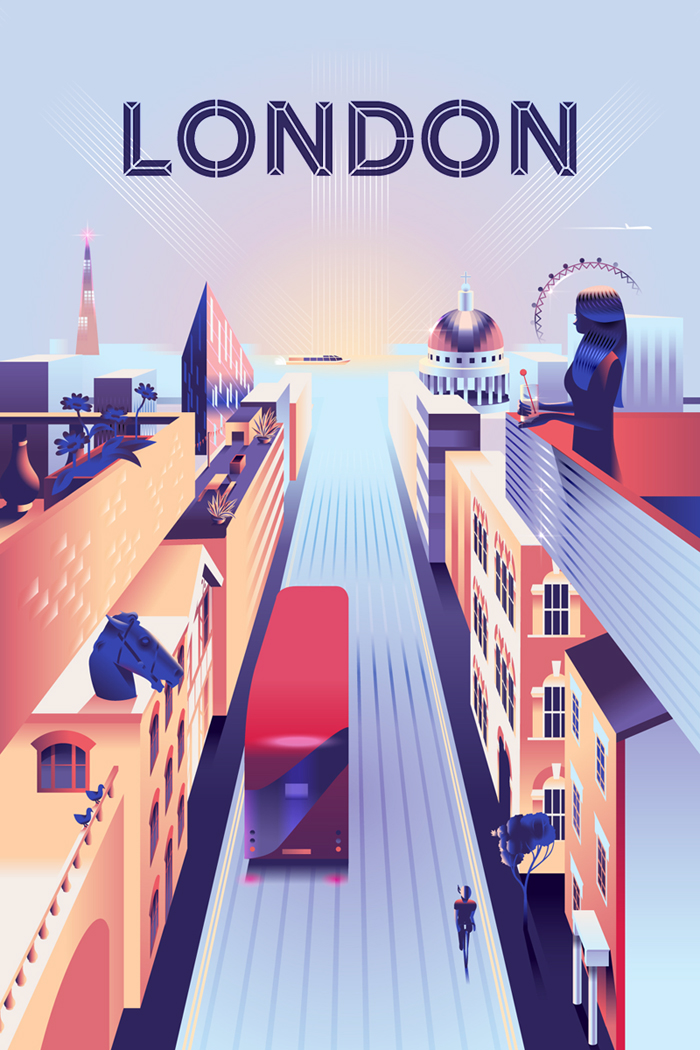 London poster Airbnb