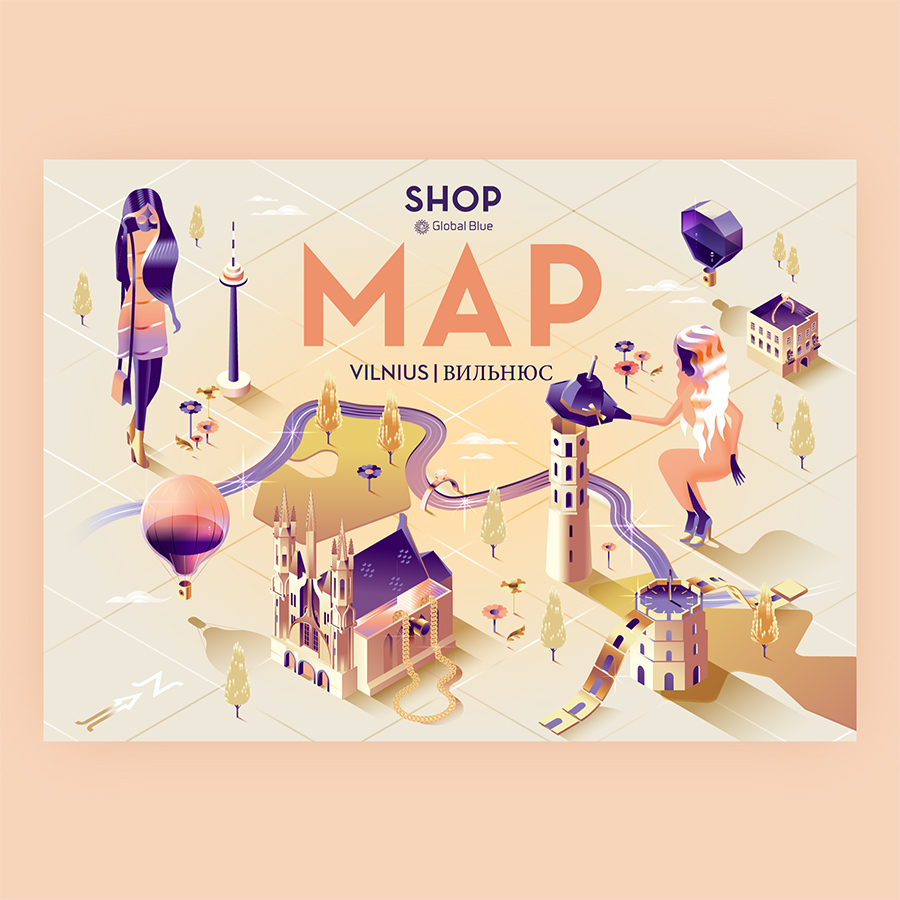 Shop map Vilnius