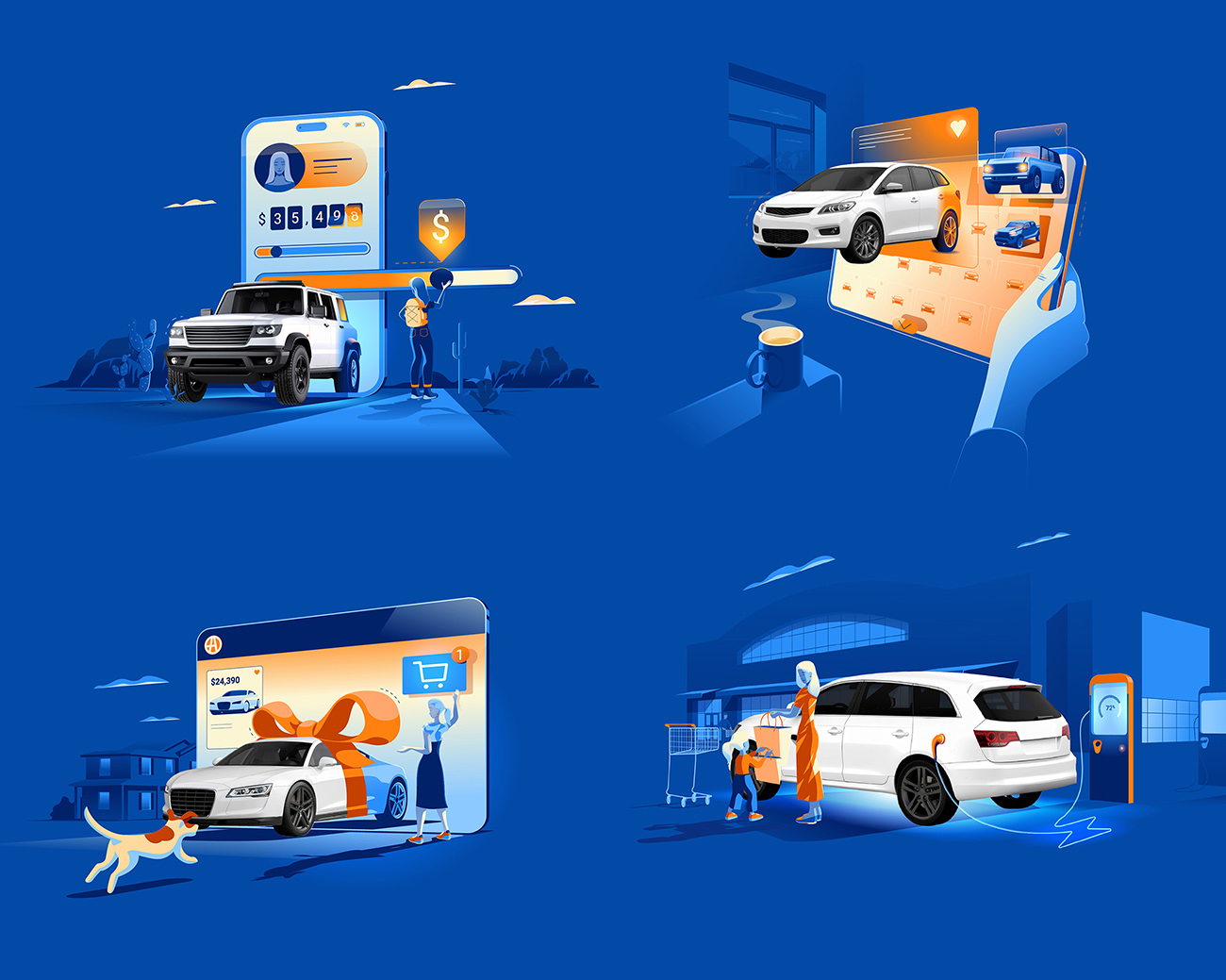 autotrader brand illustrations