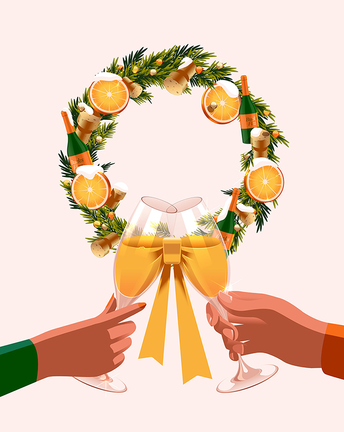 Bucksfizz Wreath