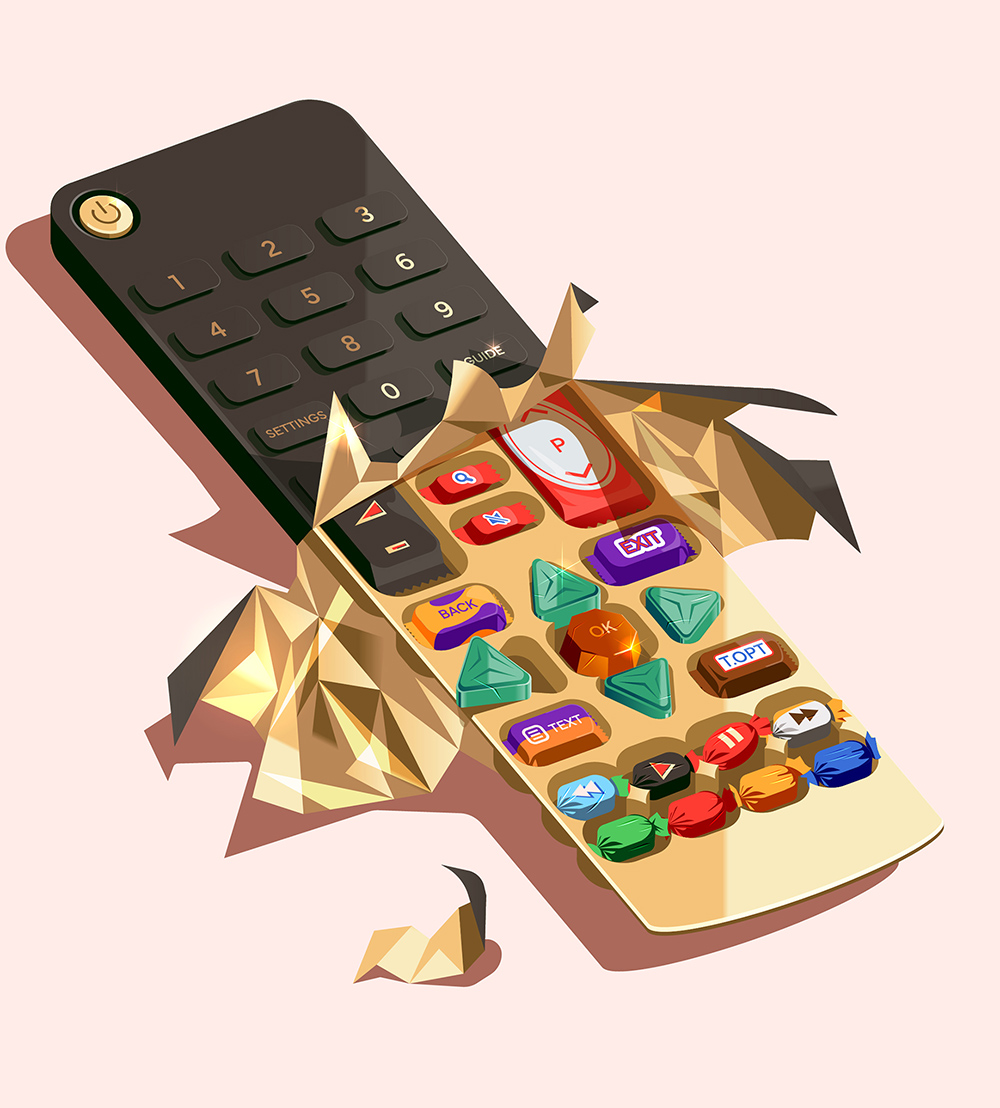 tv and chocolate