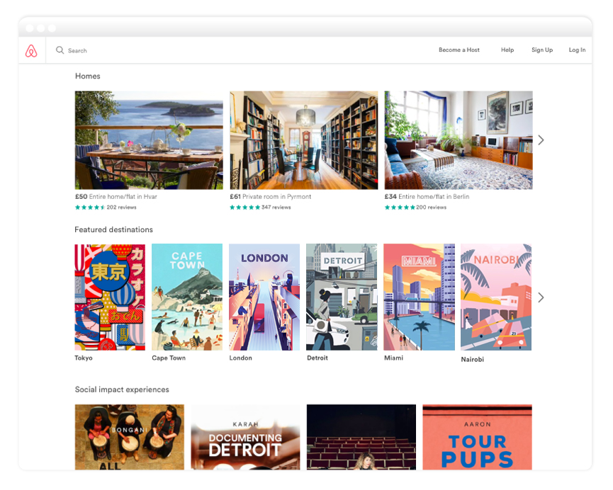 Airbnb website